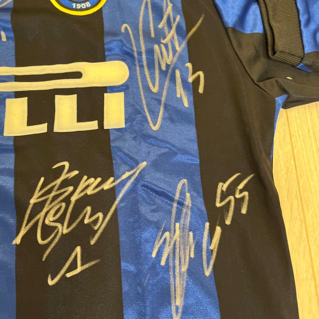 インテルミラノ、サイン入りユニフォーム、