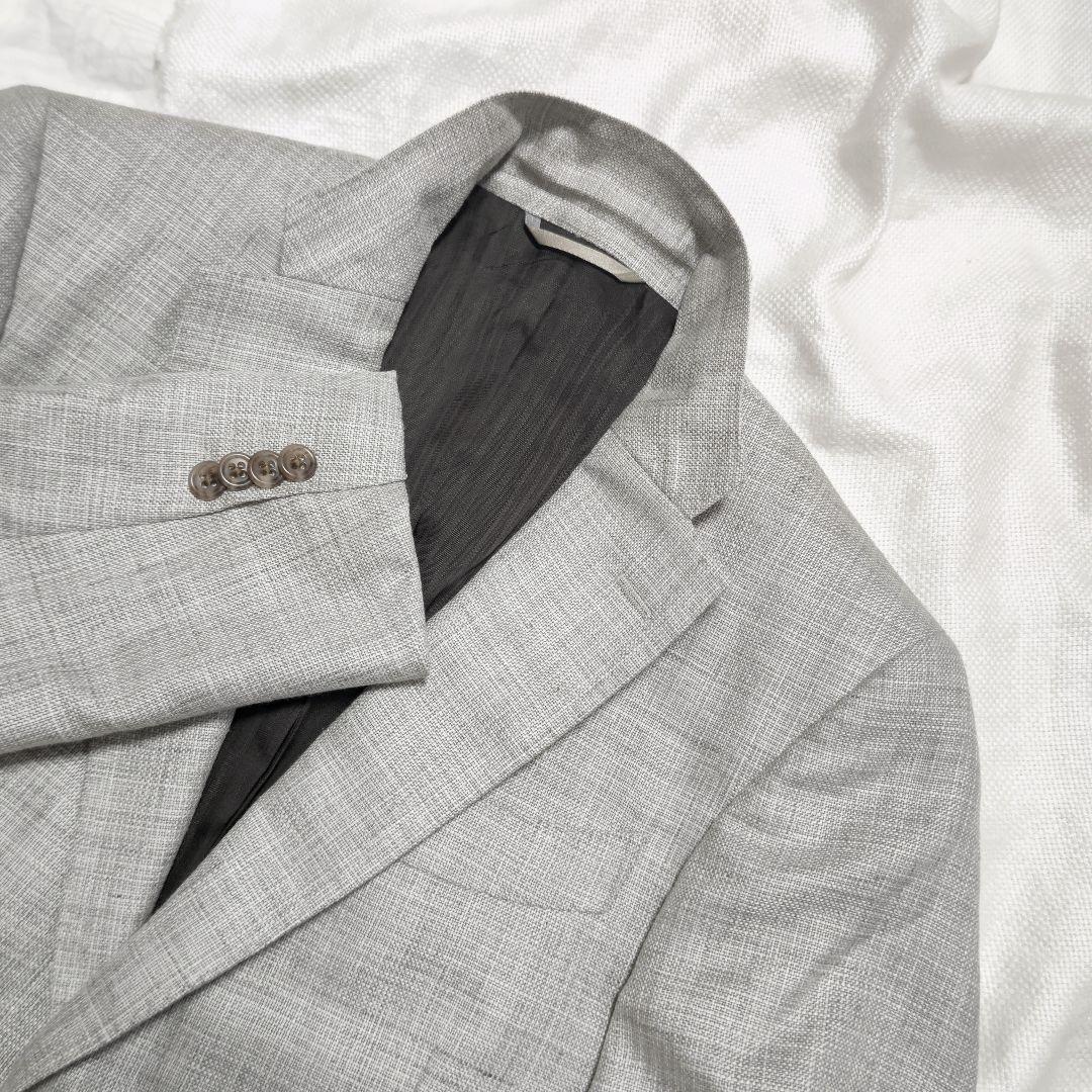 麻布テーラーazabu tailorロロピアーナウールシルクリネンジャケット48