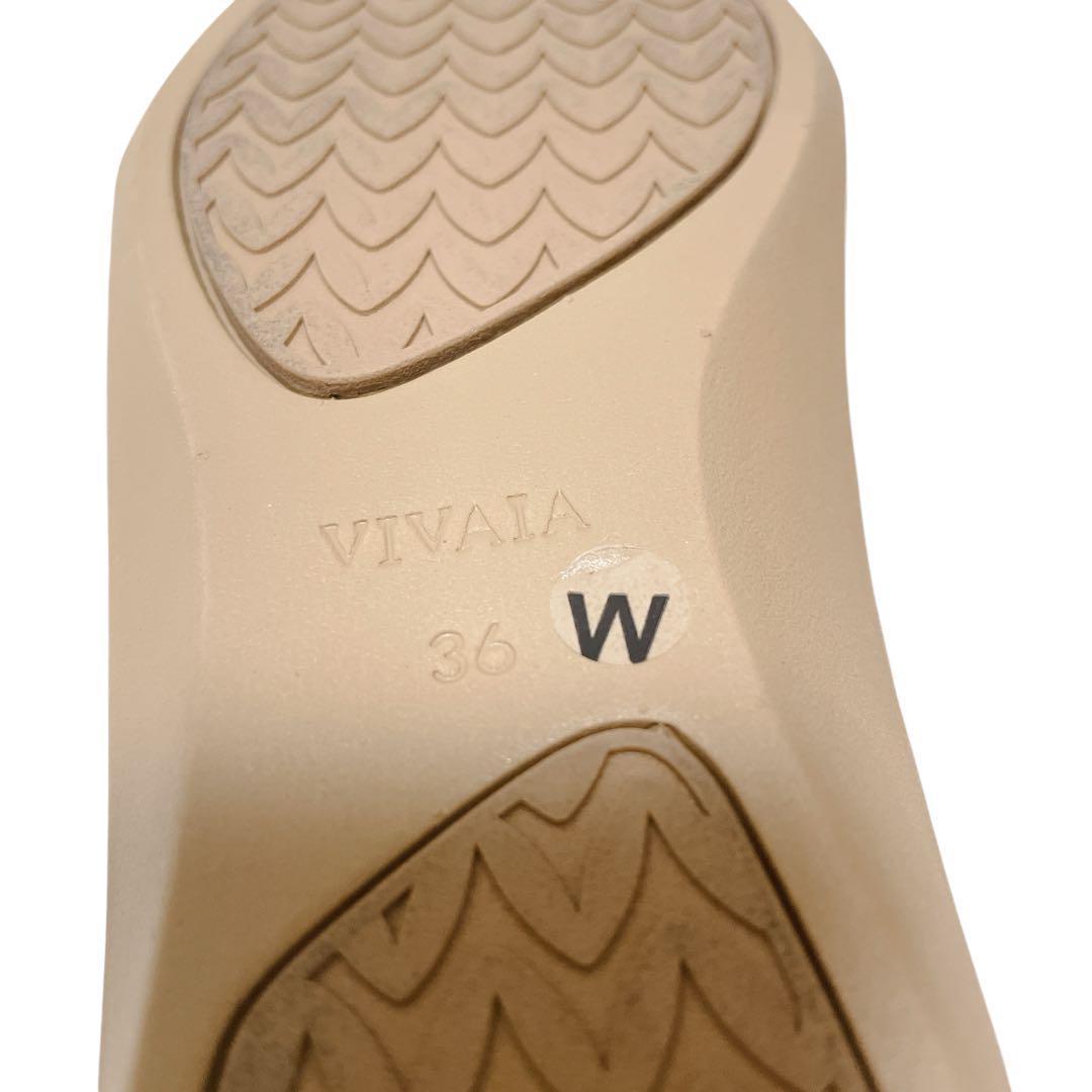 【新品】VIVAIA フラットシューズ スクエアトゥ Vカット