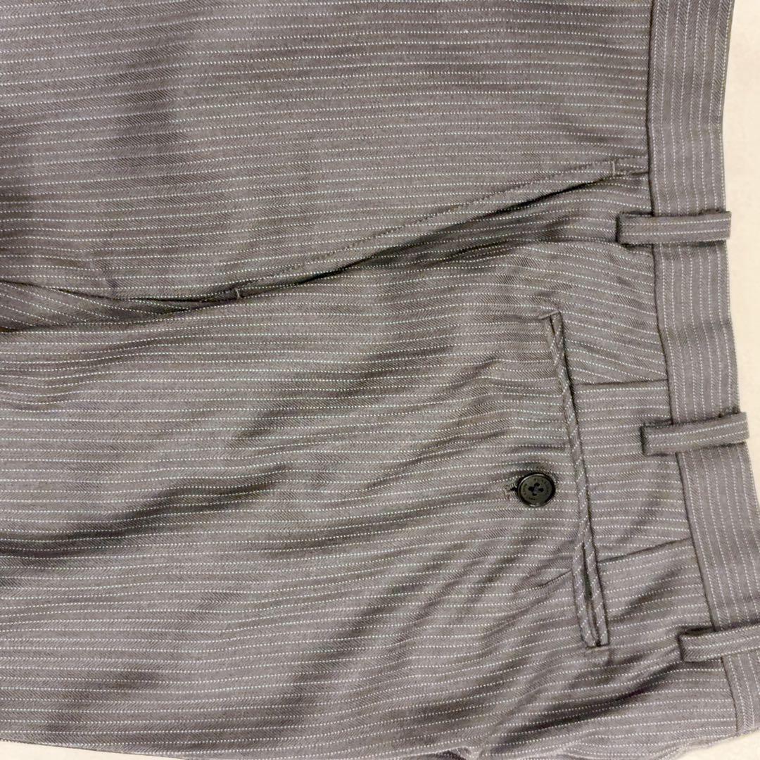 美品 BURBERRY BLACK LABEL ストライプ スーツ グレー