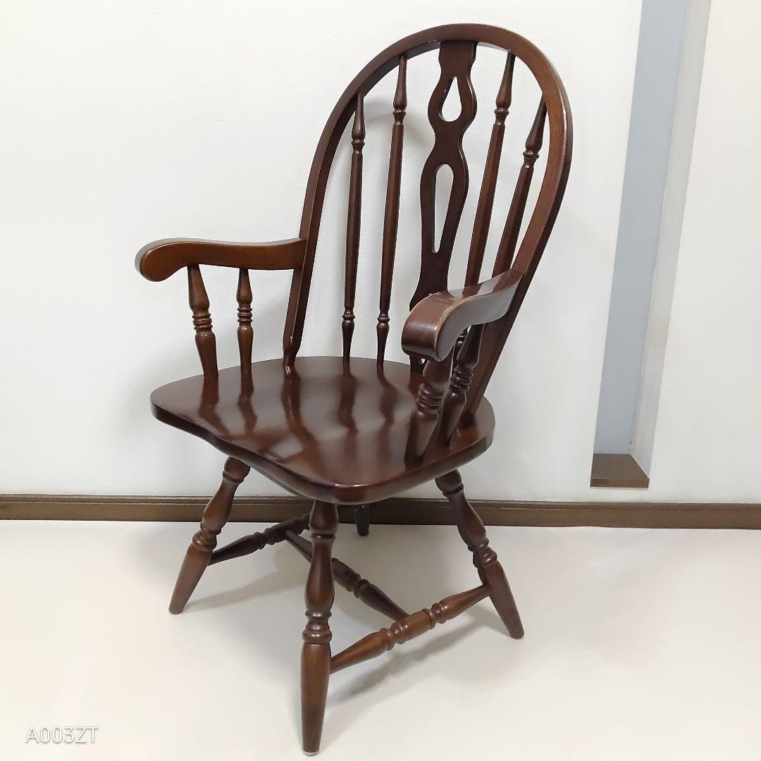 フープバック　回転式ウインザーチェア アームチェア