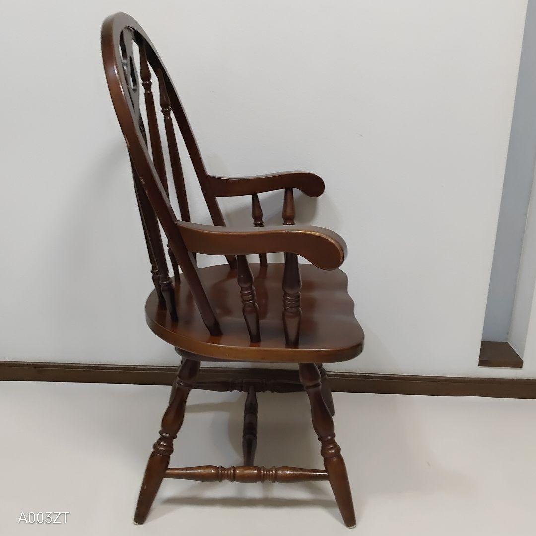 フープバック　回転式ウインザーチェア アームチェア