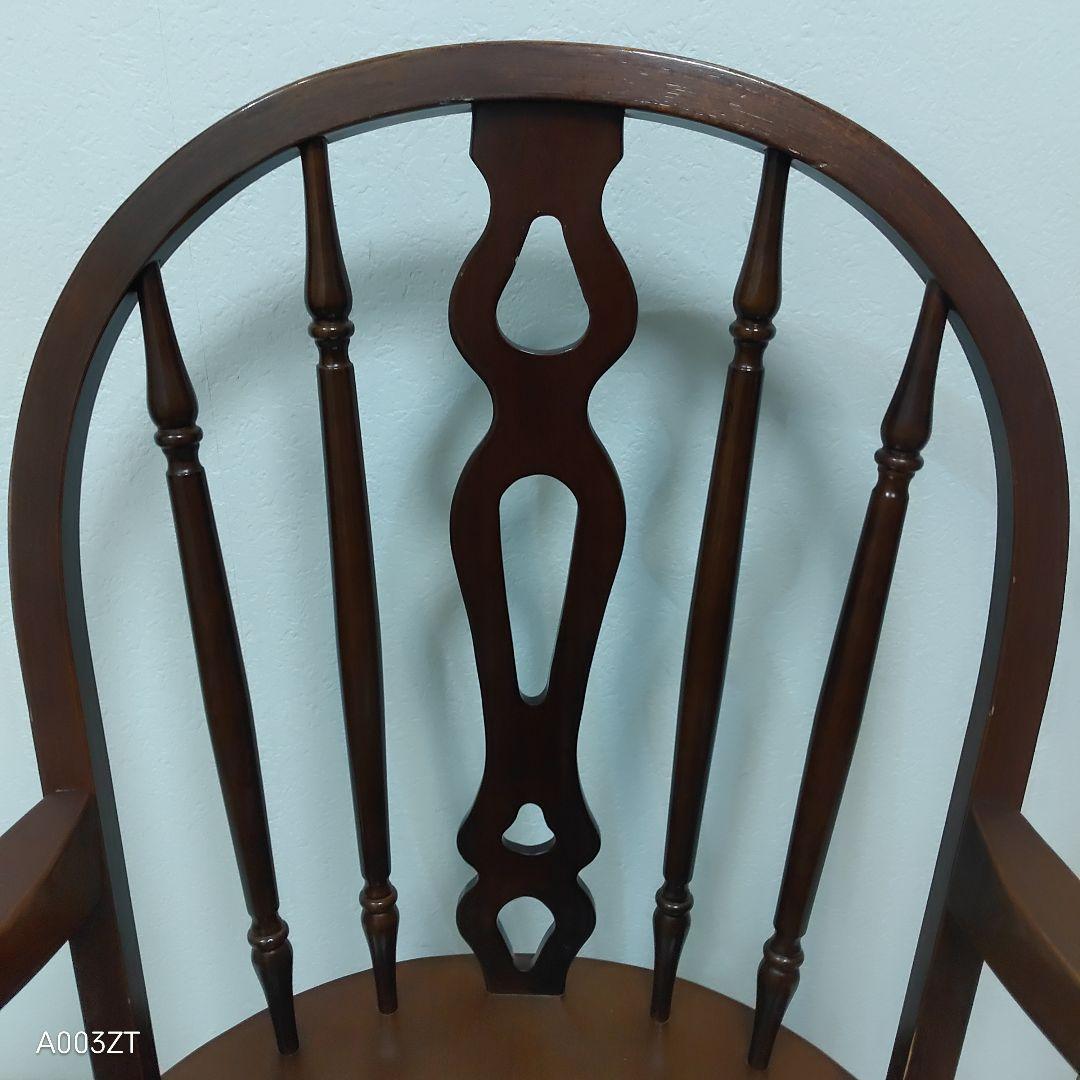 フープバック　回転式ウインザーチェア アームチェア