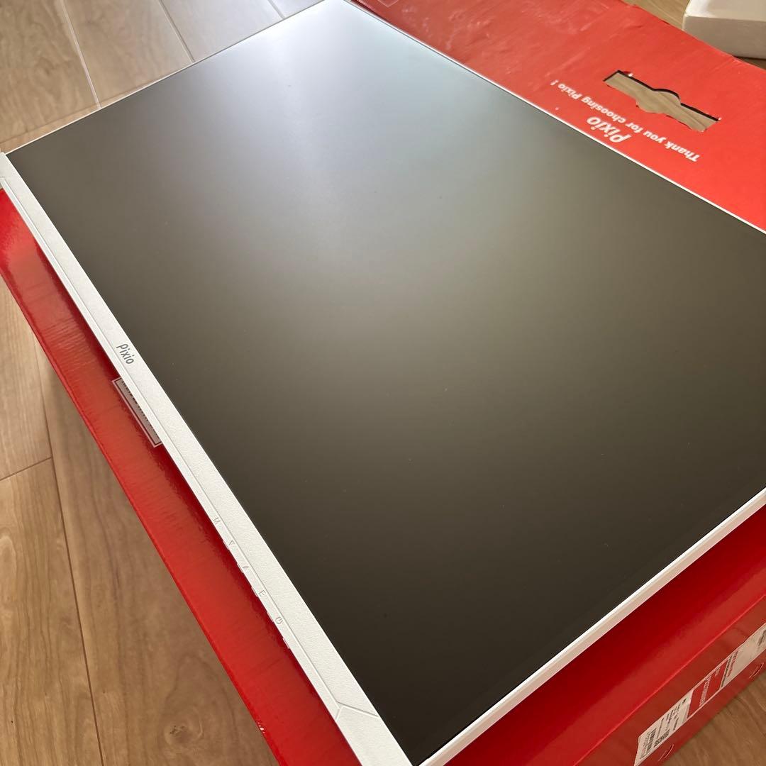 ピクシオゲーミングモニター27型ホワイトPX278WAVEW-Oモニターアーム付