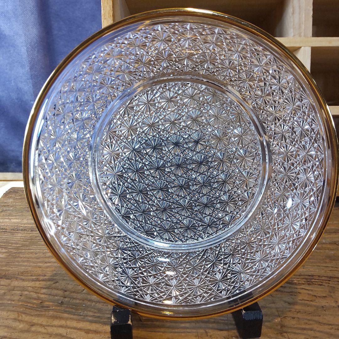 須田秀石④　茶懐石用　クリスタル　　五客セット（内、蓋が無い物2つ）