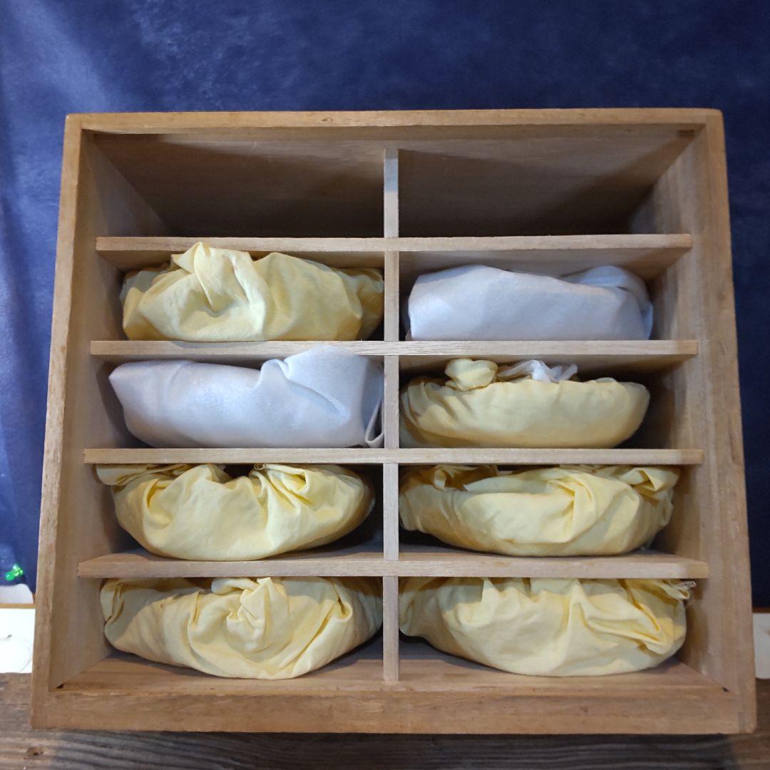 須田秀石④　茶懐石用　クリスタル　　五客セット（内、蓋が無い物2つ）