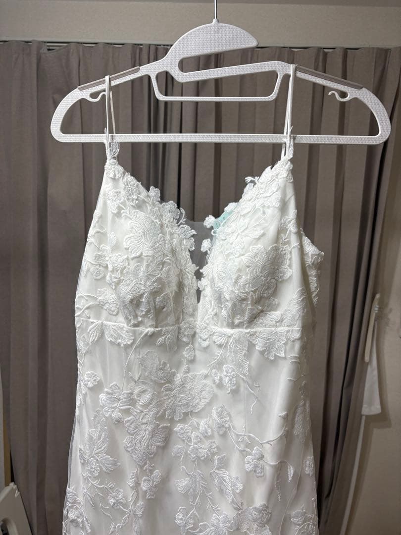 DRESS PRODUCTION 刺繍レース ソフト マーメイドドレス W230