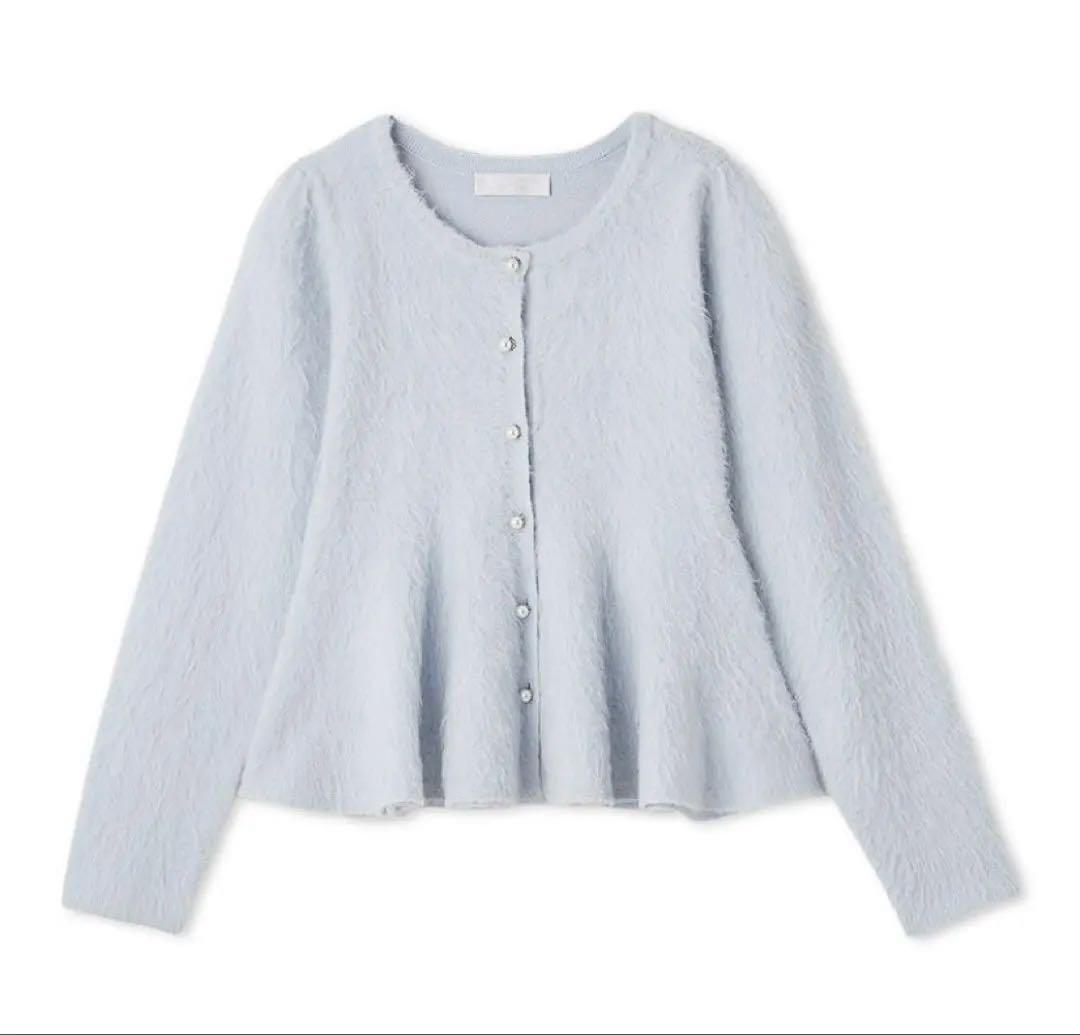 【CELFORD】ファーライクペプラムカーディガン