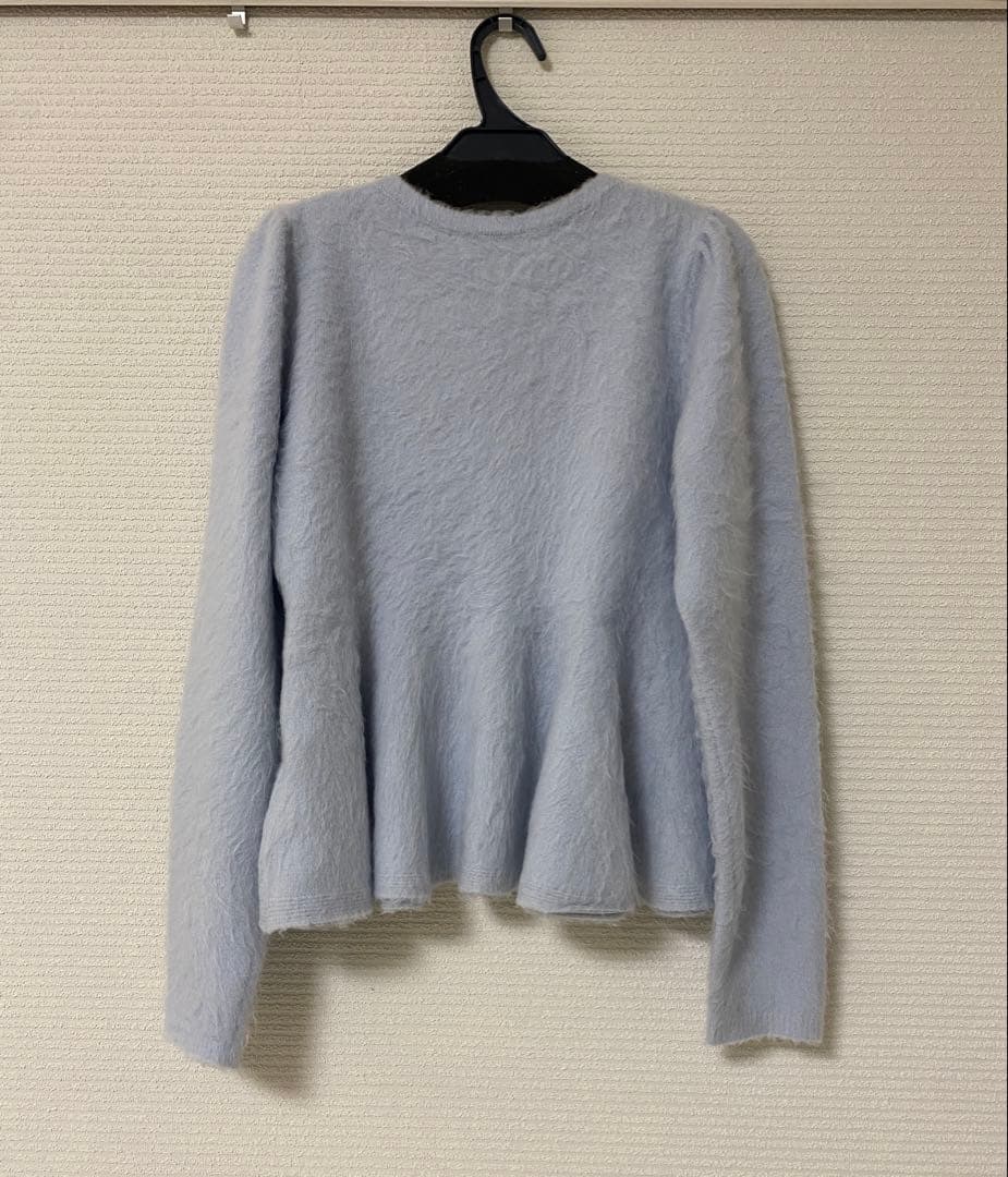 【CELFORD】ファーライクペプラムカーディガン