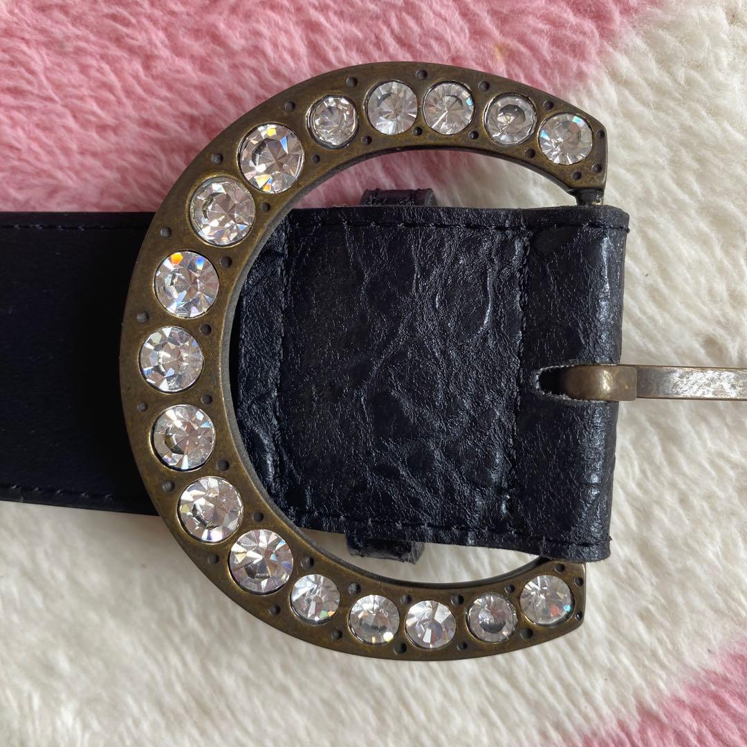 d.i.a. ダイヤ ベルト ギャル 平成ギャル 黒GAL ムーンバックル