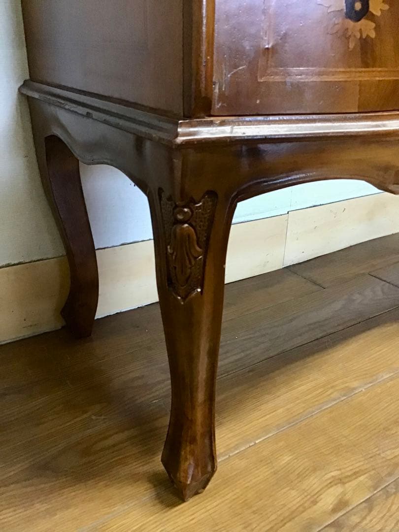 管379☆イタリア製☆ヴェローナクラシック☆象嵌細工☆2段チェスト