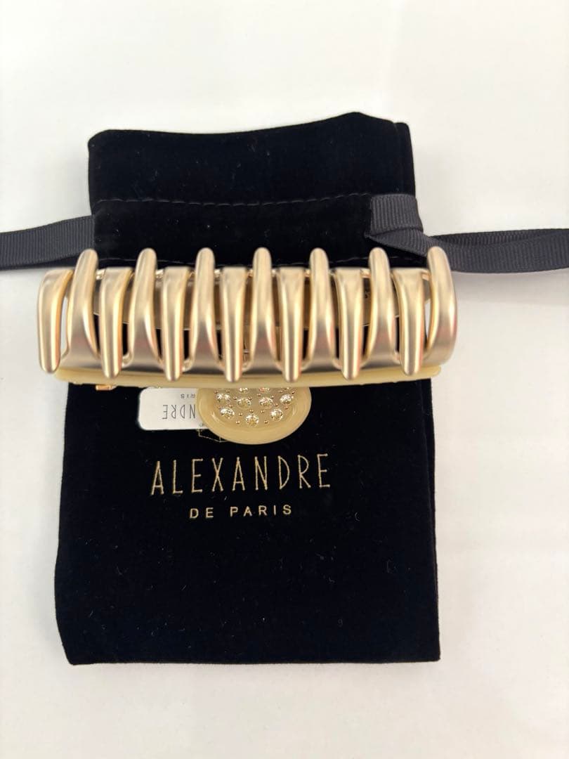 新品未使用アレクサンドルドゥパリ ヴァンドームクリップ　イエロー