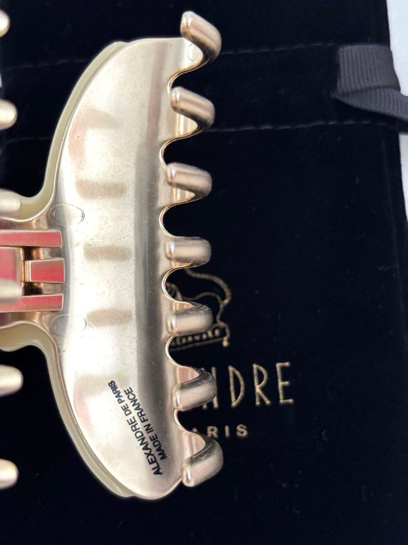 新品未使用アレクサンドルドゥパリ ヴァンドームクリップ　イエロー