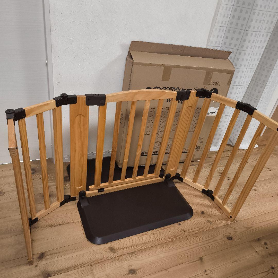 【付属品完備】日本育児 おくだけドアーズ ウッディ Lサイズ