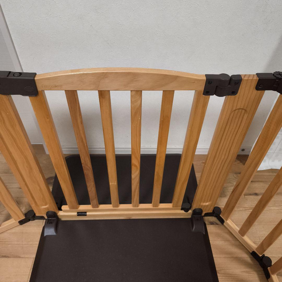 【付属品完備】日本育児 おくだけドアーズ ウッディ Lサイズ