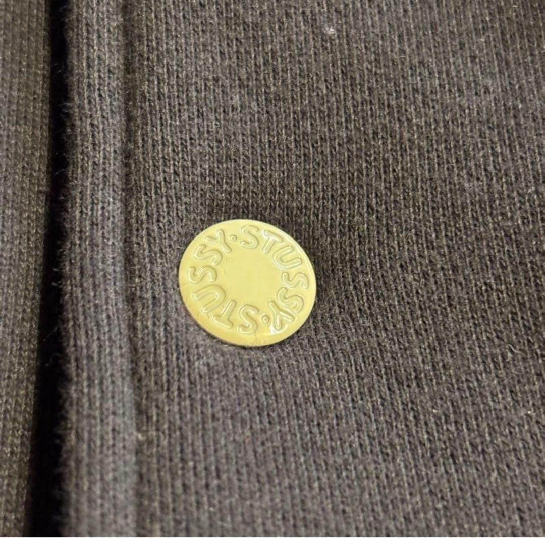 90s 00s STUSSY ステューシー スナップ スウェット ジャケット 紺