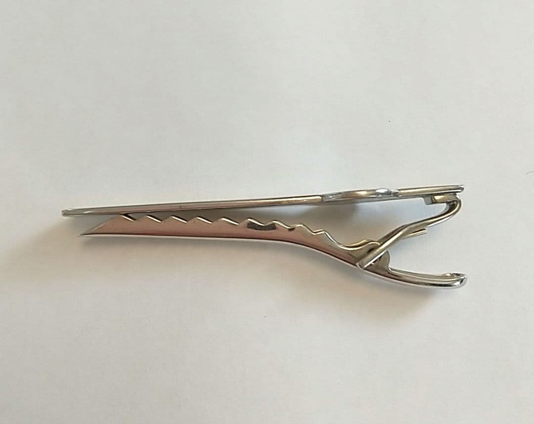 BVLGARI シルバー ネクタイピン ロゴ入りブルガリ オニキス