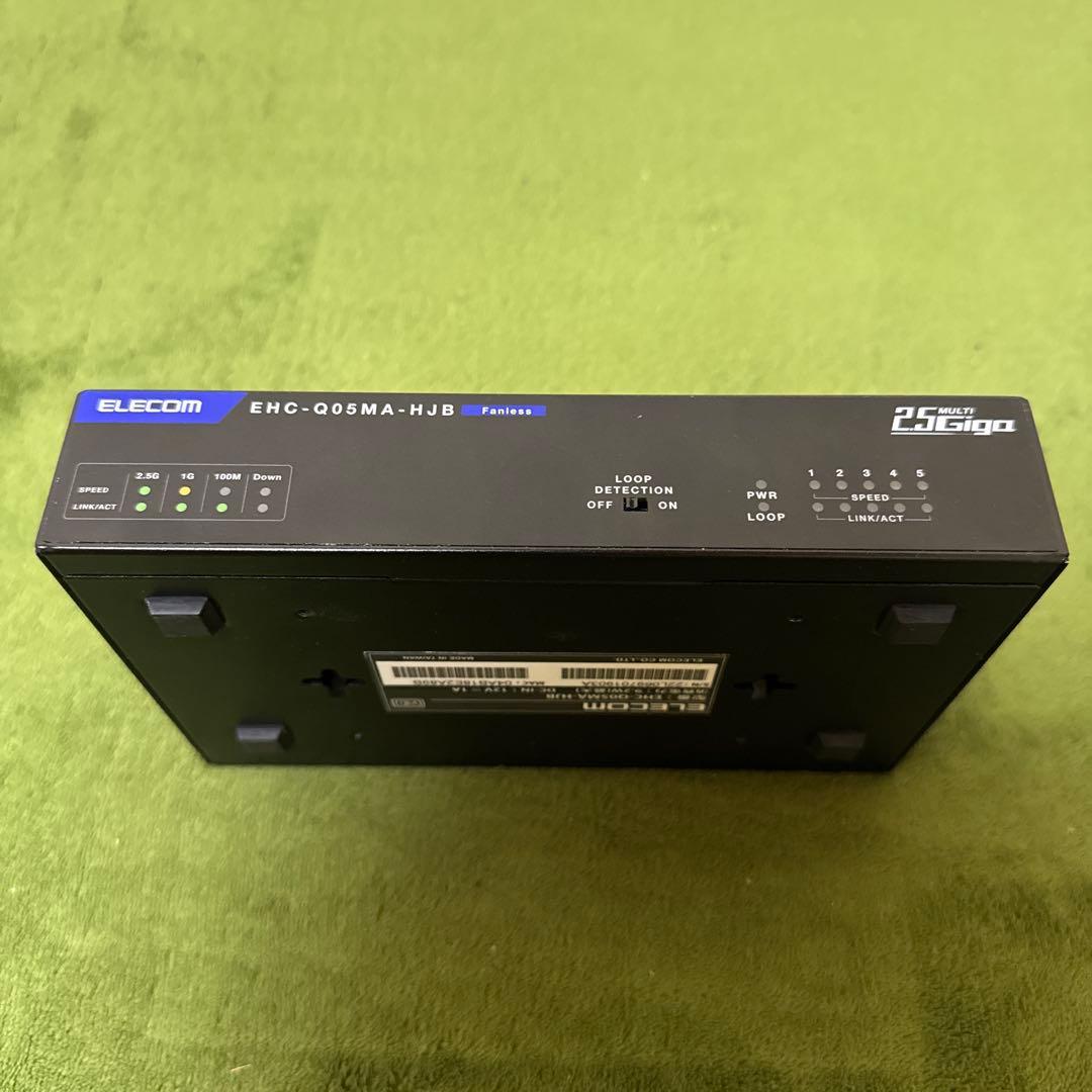 ELECOM EHC-Q05MA-HJB 2.5G スイッチングハブ 5ポート