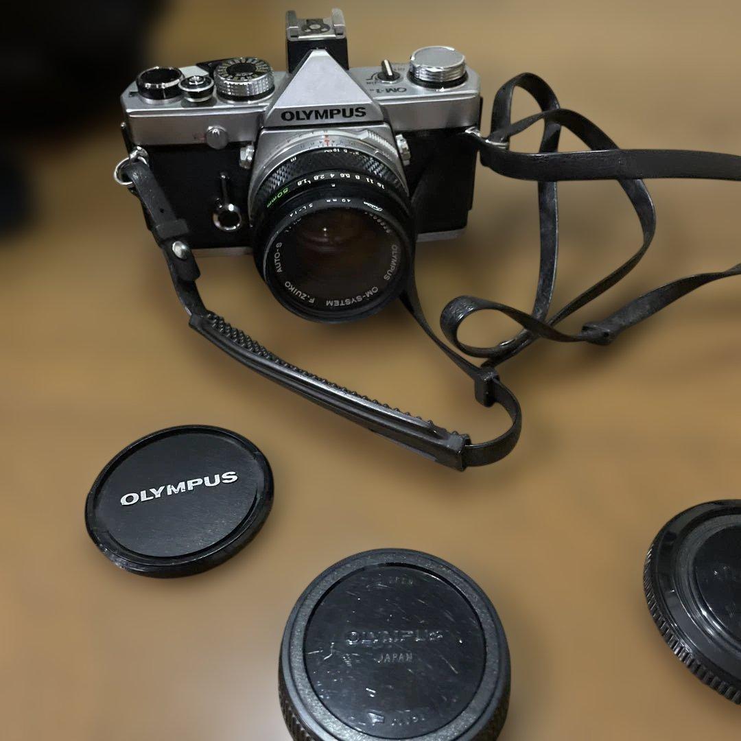 Olympus OM-1 フィルムカメラ 50mmレンズ・フラッシュ付き