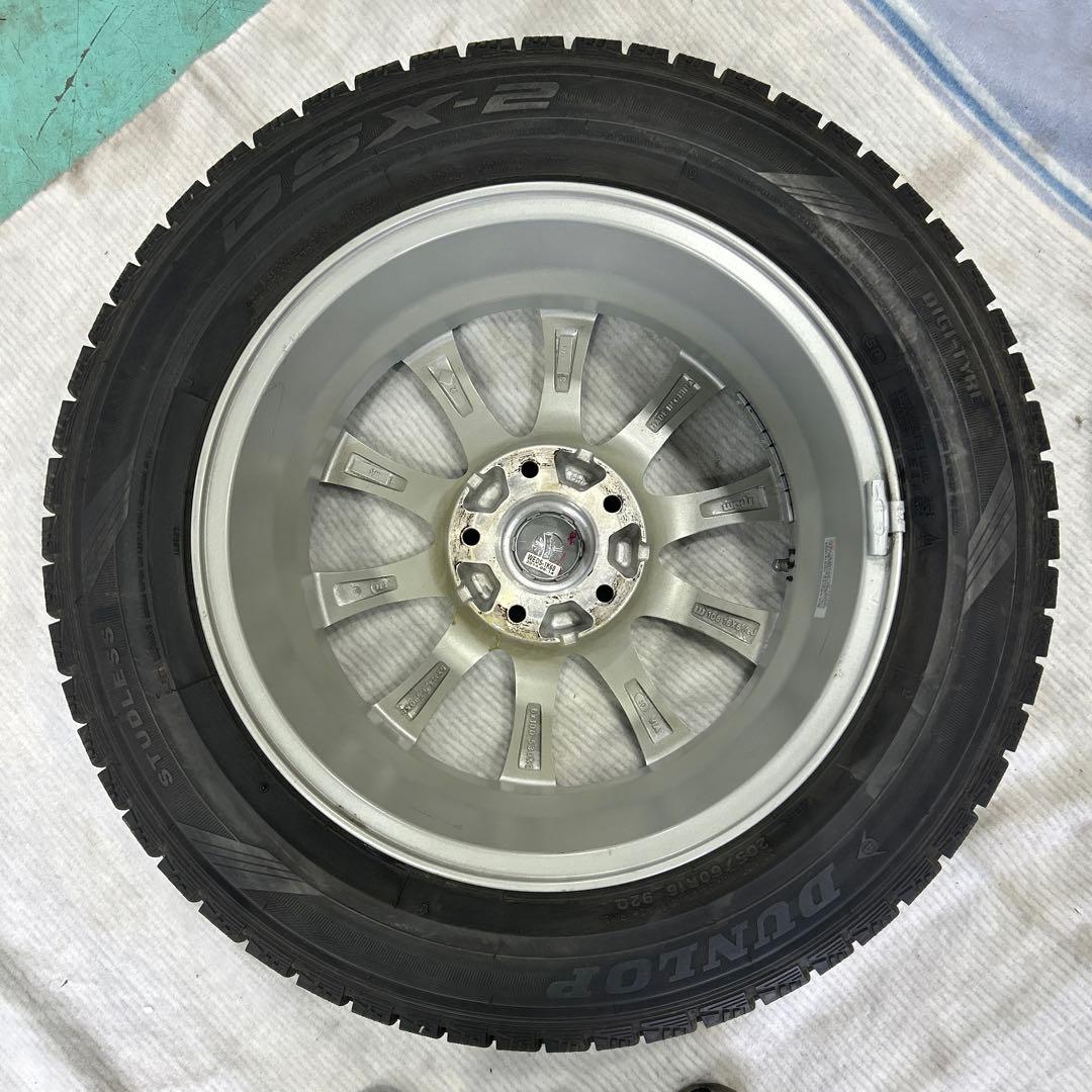 【溝9割以上】スタッドレスタイヤ205/60R16 Weds製ホイール 付き