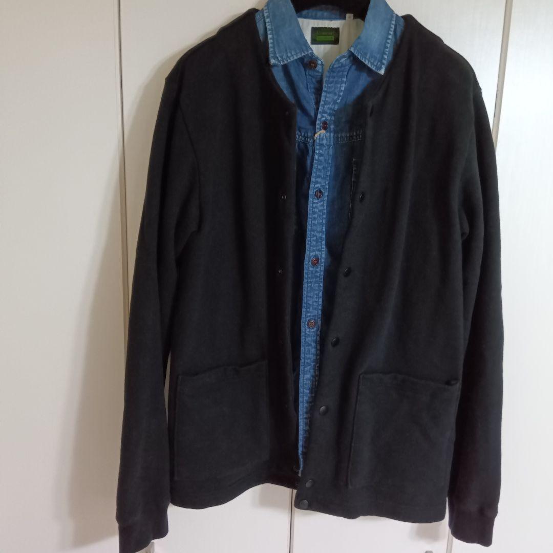 JACKMAN 別注　GG　スウェット　スナップ ジャケット　L　日本製