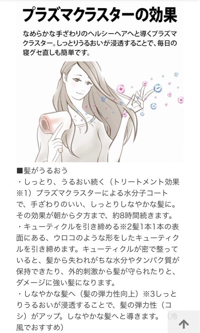 美品　シャープ即乾ドライヤー　プラズマクラスター　2月購入　専用壁掛けホルダー付