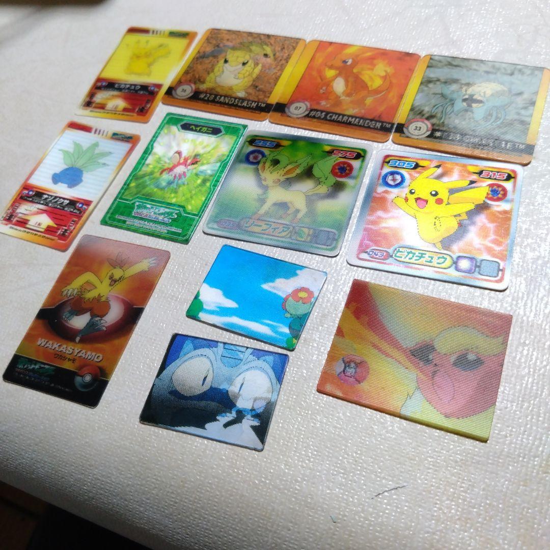 ポケモン　明治スーパーチェンジカード、海外3Dカードなど3Dカード12枚セット