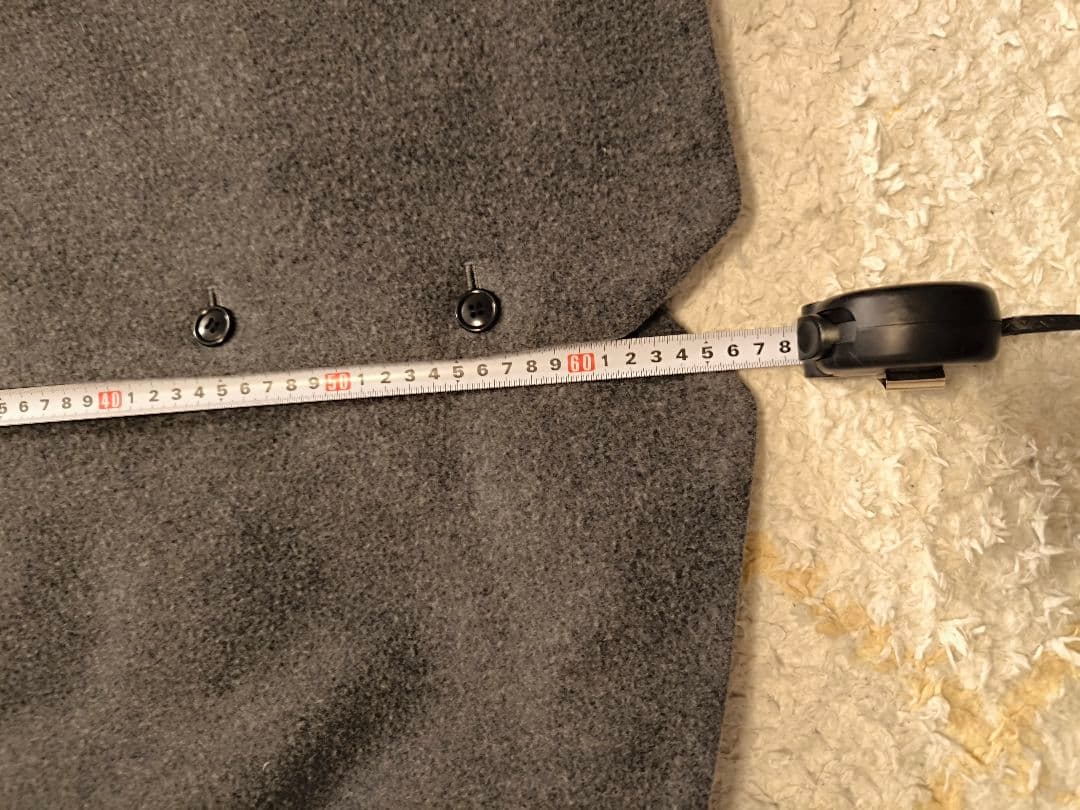 最終値下げ　コンフェクト　ウールモッサー　クルーネックベスト　ダークグレー