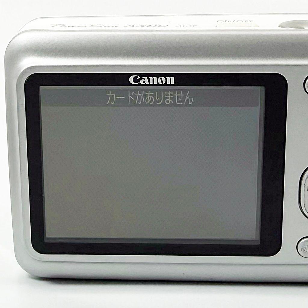 キヤノン PowerShot A480 シルバー コンデジ カメラ 中古