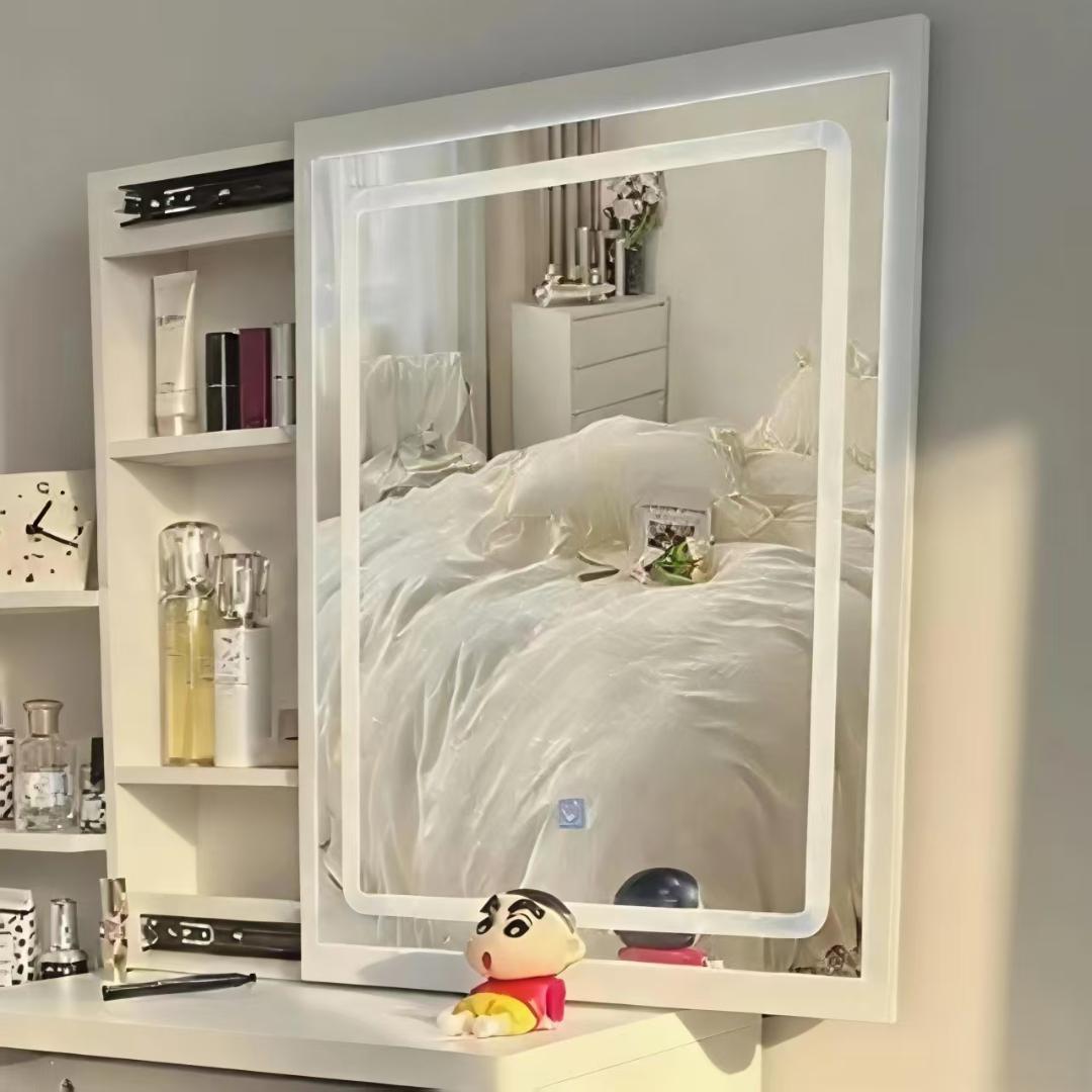 ホワイト ドレッサー・鏡台 訳あり品　写真をご確認 J102-②