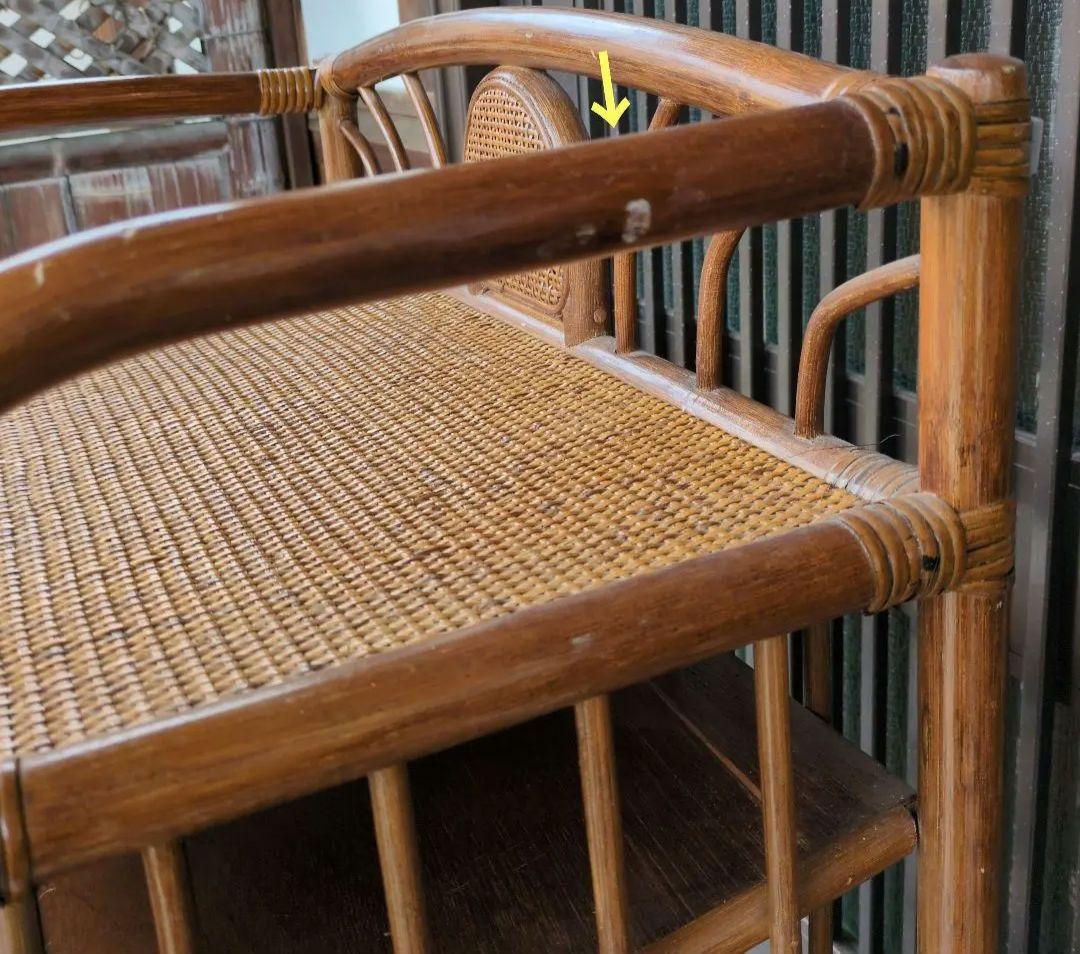 ラタン製シューラック ６段　収納