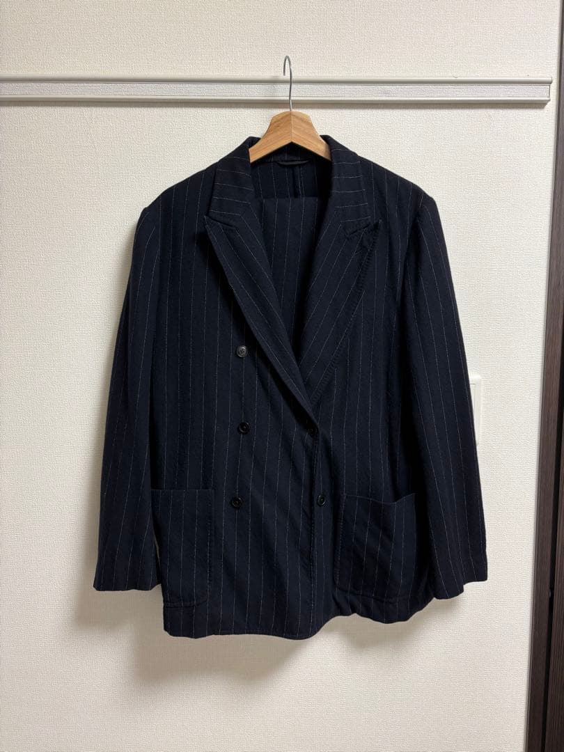 COMOLI 強縮ウール ダブルブレステッド セットアップ サイズ1