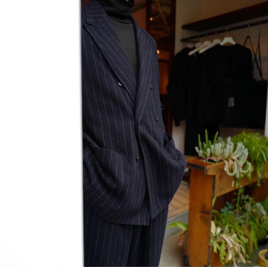 COMOLI 強縮ウール ダブルブレステッド セットアップ サイズ1