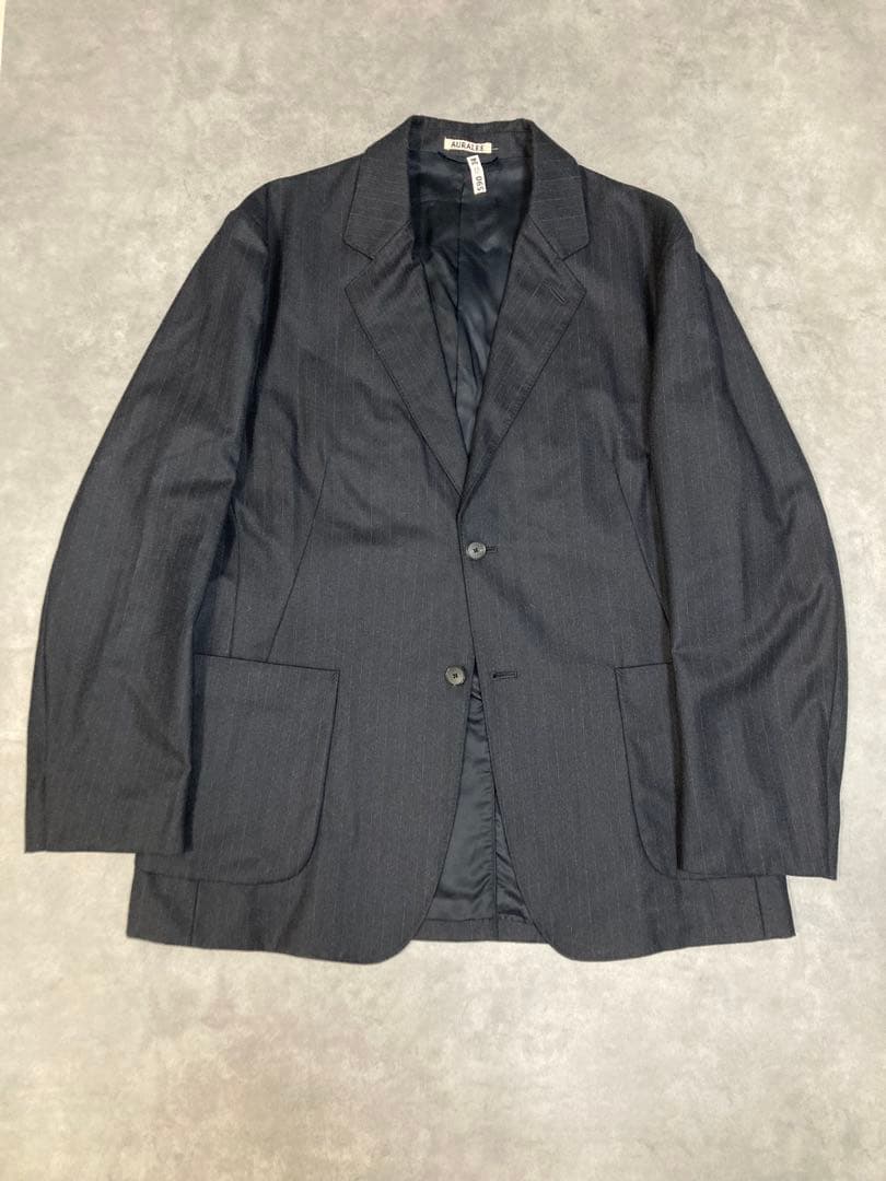 Y*K様 オーラリー WOOL FULLING FLANNEL STRIPE J