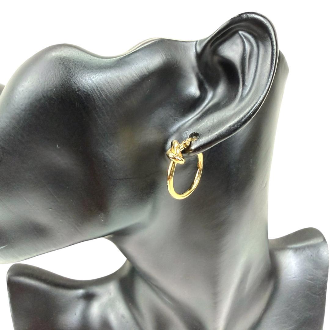 CELINE セリーヌ フープピアス ノット 片耳 SCA2202 ゴールド