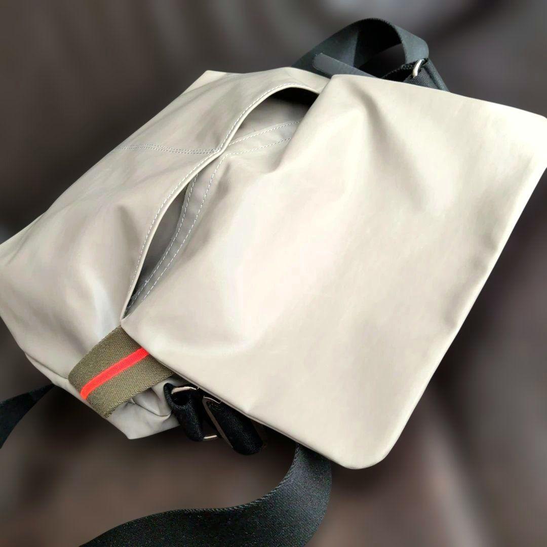 Jack Gomme グレー ナイロン ショルダーバッグ サコッシュ 軽量