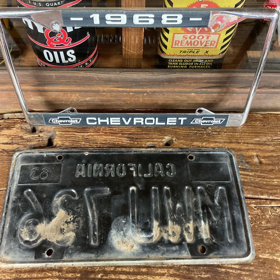 シボレー金属フレーム&60'sプレート