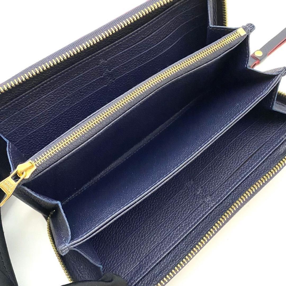【極美品】ルイヴィトン アンプラント ジッピーウォレット 長財布 新型 ネイビー
