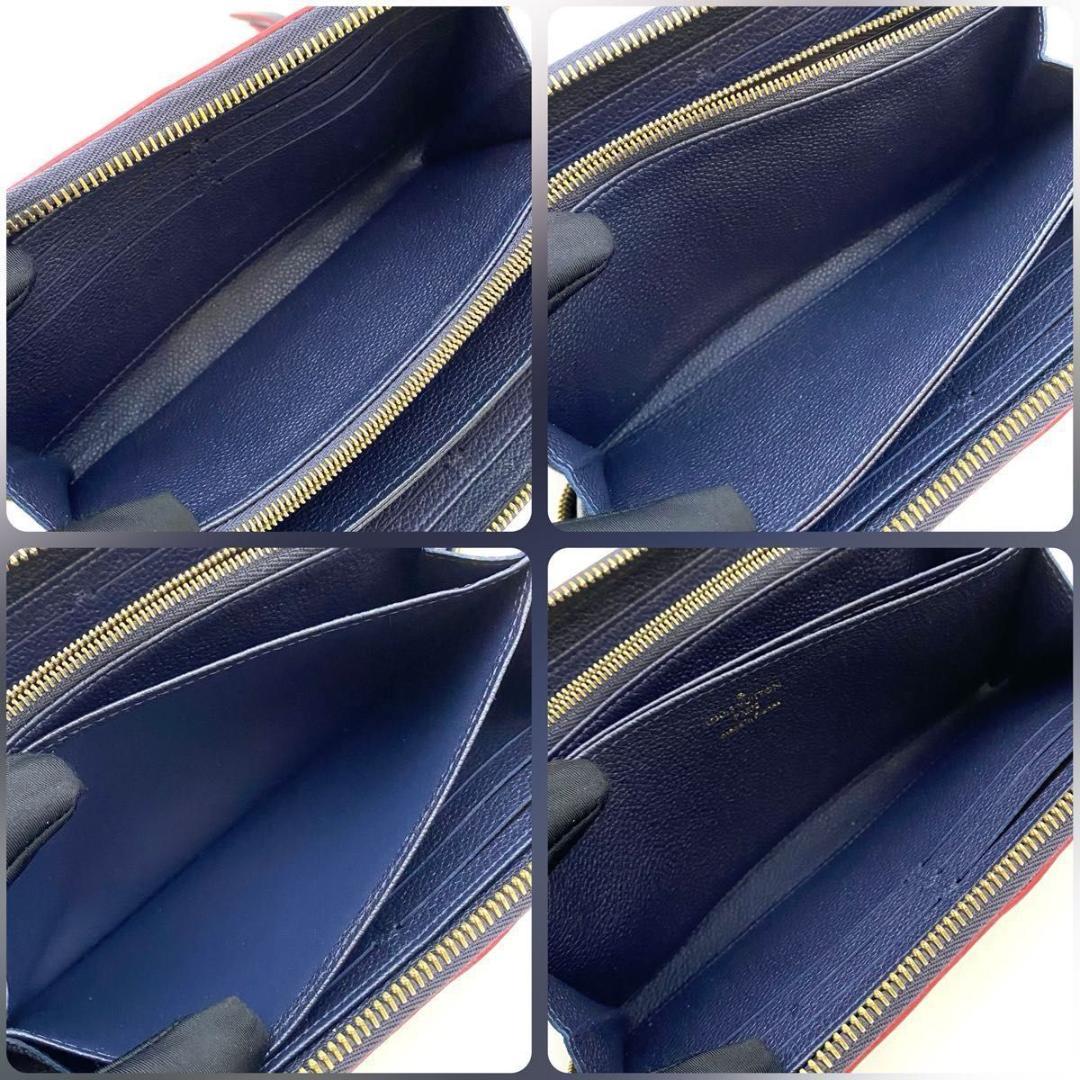 【極美品】ルイヴィトン アンプラント ジッピーウォレット 長財布 新型 ネイビー