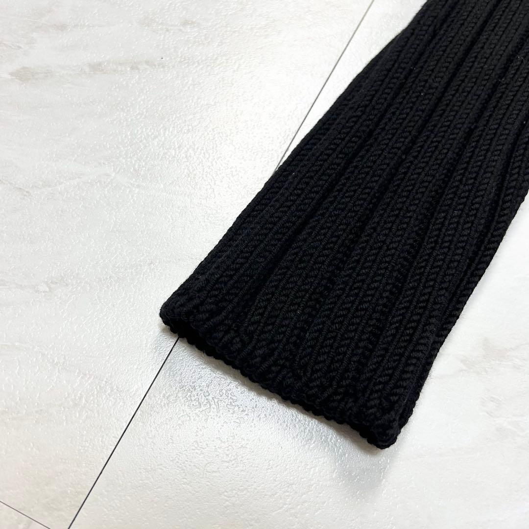 名作 HERMES ドライバーズニット フルジップ ローゲージ ジャケット S黒