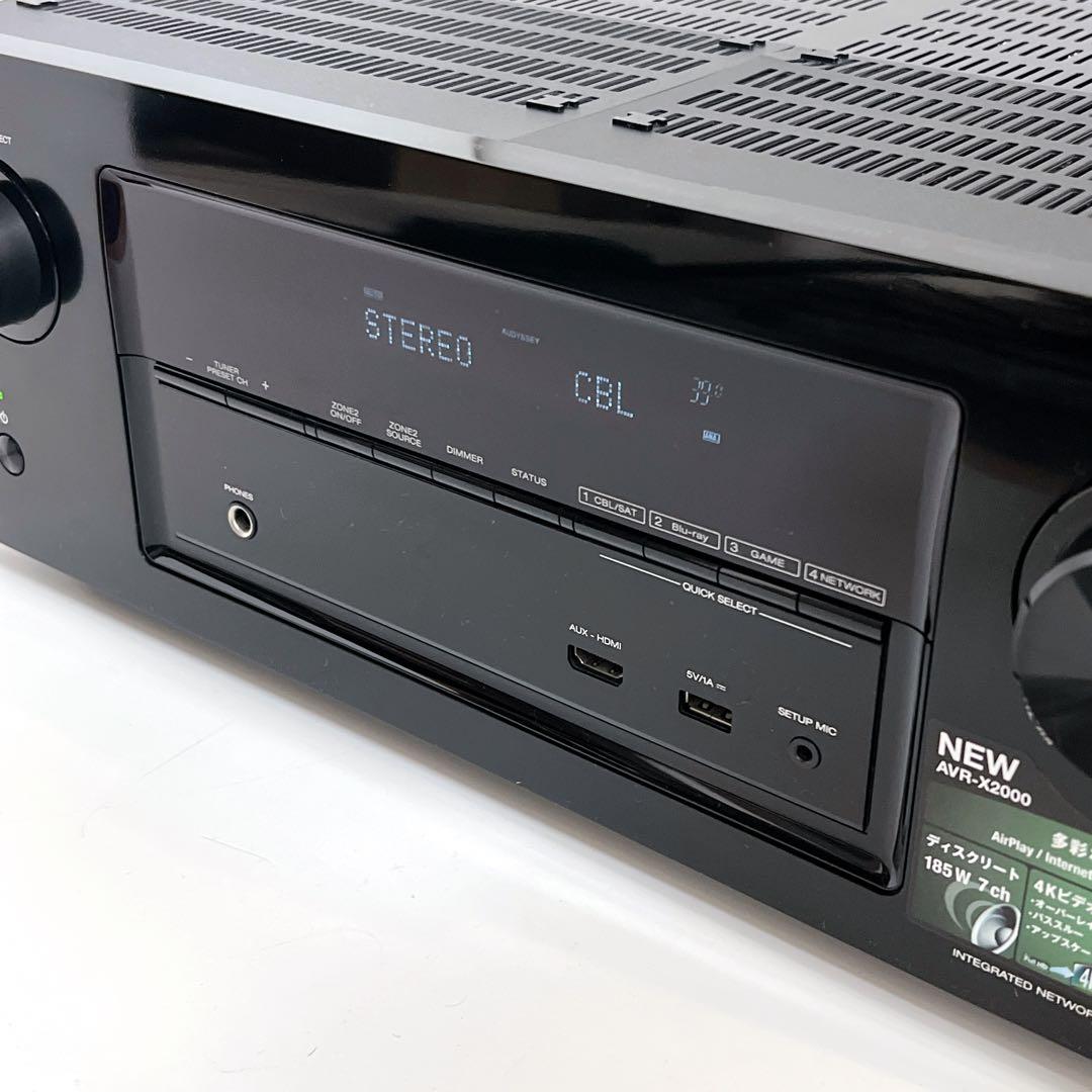 【美品・動作品】 DENON AVR-X2000 AVアンプ7.1ch