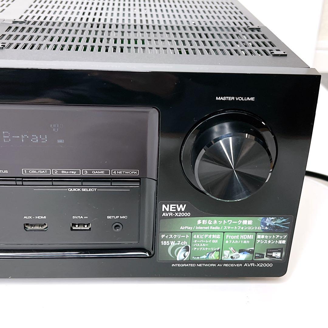 【美品・動作品】 DENON AVR-X2000 AVアンプ7.1ch