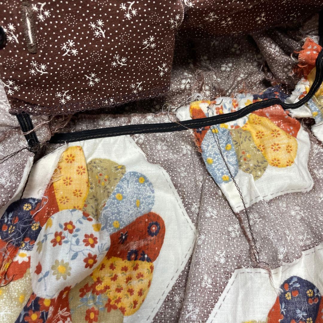 A*X様 ヴィンテージ　パッチワーク　70s ドレスデン柄ワンピース