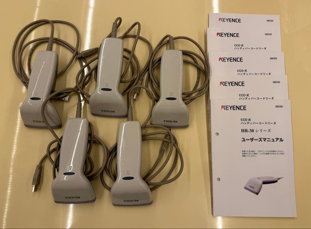 KEYENCE ハンディーバーコードスキャナー HR-30UB 5台