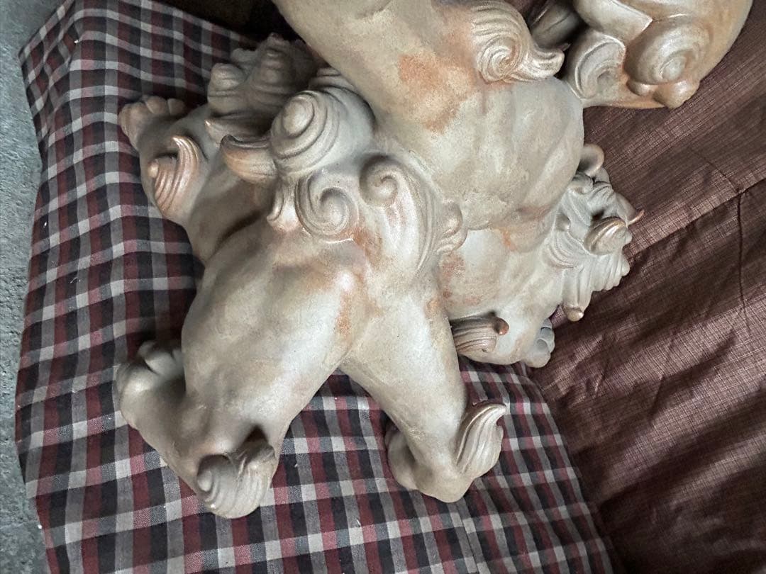 絡み獅子　から獅子　備前焼　信楽焼　店じまいSALE中