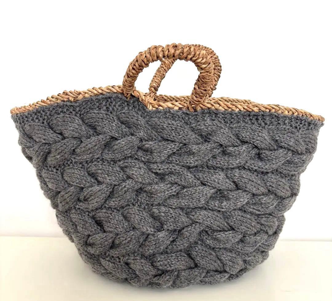 ビヨンドザリーフ かごバッグ 大きいサイズ インナー付きインテリア 西海岸