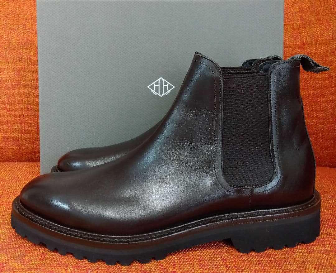 WH ダブルエイチ サイドゴアブーツ　新品未使用　US7 ダークブラウン