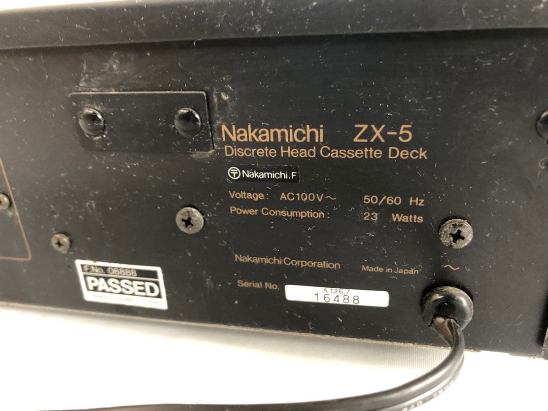 ナカミチ　Nakamichi　zx-5　カセットデッキ(I4)