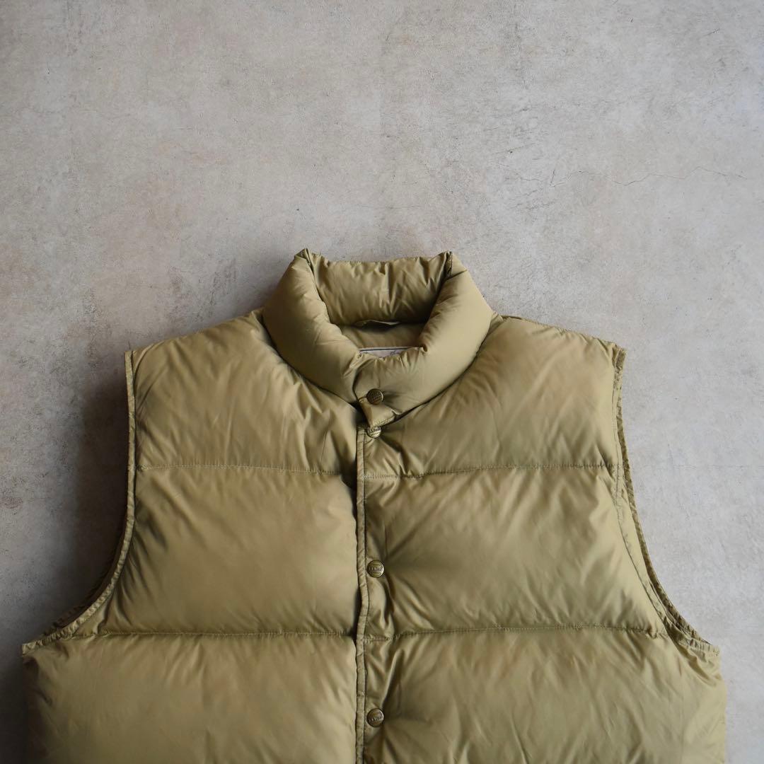 80s90s L.L.Beanエルエルビーン ダウンベスト USA ベージュ L