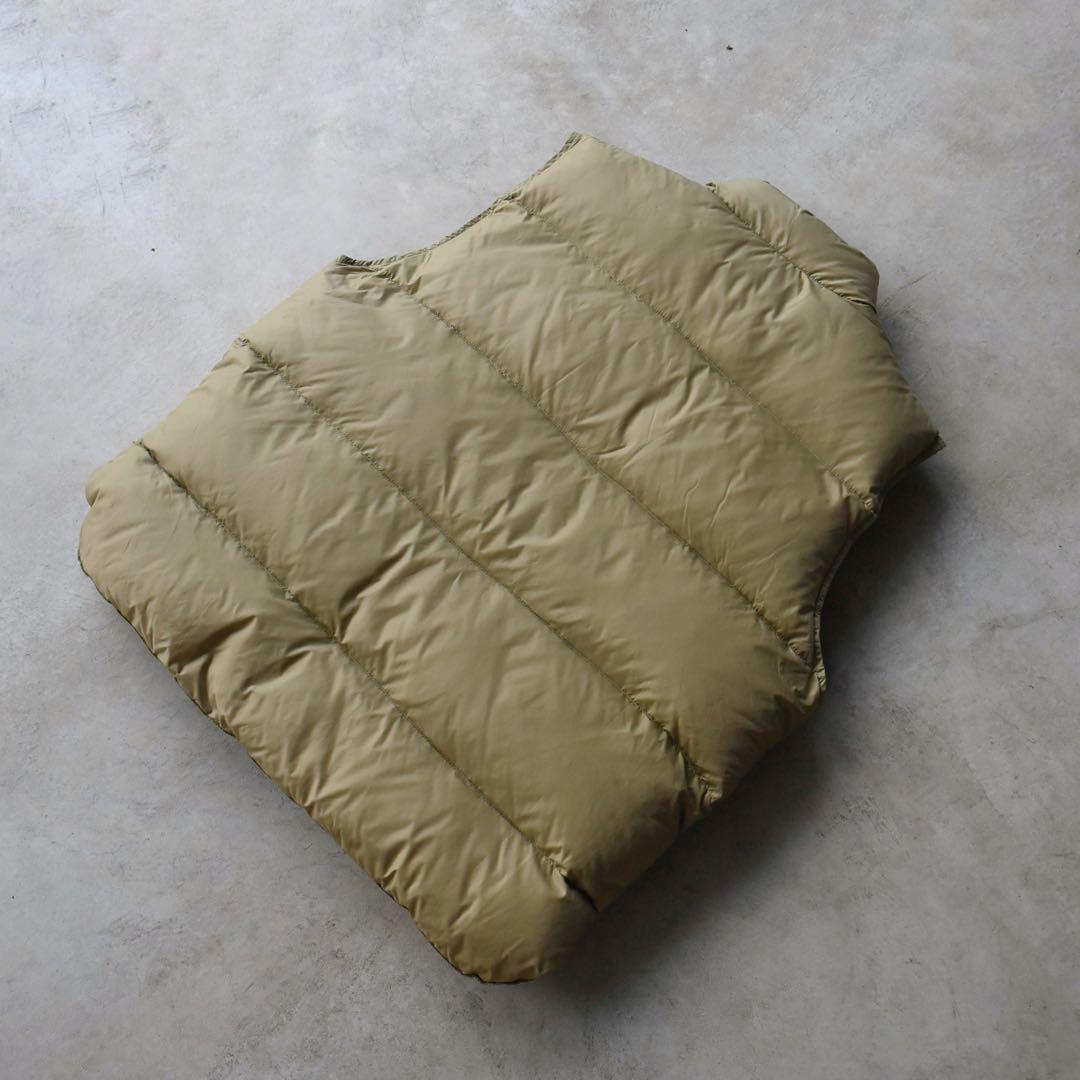 80s90s L.L.Beanエルエルビーン ダウンベスト USA ベージュ L